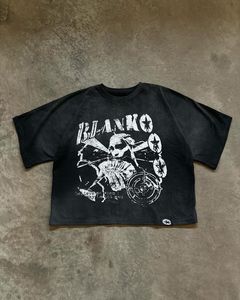 Speedy Industry 100% Camiseta de algodón 200 GSM Drop Shoulder secado rápido envío rápido bajo MOQ angustia bordado sostenible en blanco - Product Image 5