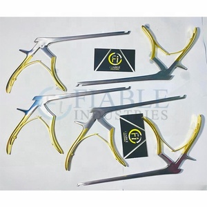 Pinzas Kerrison de Acero Inoxidable, Instrumentos Quirúrgicos Manuales con Mordida Ascendente de 45 Grados para Cirugía Ortopédica y Neurocirugía - Product Image 5