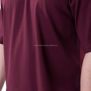 T-shirt surdimensionné personnalisé à épaules tombantes en coton respirant et durable, style streetwear tendance, commande en gros pour les t-shirts - Product Image 2