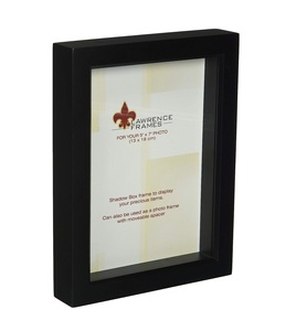 Black Wood Treasure Box Shadow Box Picture Frame, 5x7 pulgadas, 1 unidad (paquete de 1) - Product Image 1