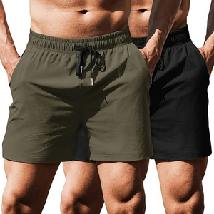 Customized Logo <b>Men</b> Summer Solid Color Beachwear Wholesale <b>Trunk</b> <b>Men's</b> Swim Shorts - Product Image 6