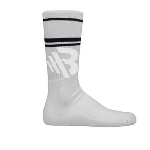 Chaussettes personnalisées en coton/fibre de bambou, imprimées par sublimation, écologiques, respirantes, hauteur mi-mollet, grandes tailles, couleur unie - Product Image 1