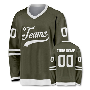 Camiseta de hockey sobre hielo de alta calidad personalizada para hombres y mujeres uniforme deportivo para jóvenes con diseño de sublimación - Product Image 1