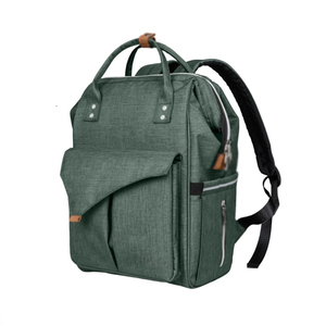 Custom Green Backpack Diaper <b>Bag</b> for Baby Multi-Pocket Wear-Resistant for Travel & Beach for Mommy & <b>Nappy</b> Carry - Product Image 2