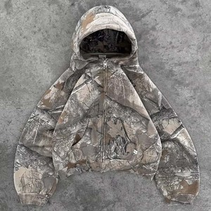 Nouveau Custom Propre Logo Hommes Sweat À Capuche Surdimensionné Vintage Coton Lavé Sérigraphie Streetwear Zip-Up Fait Par Cintre Impex - Product Image 2