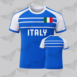 Camiseta de Fútbol Retro Personalizada para Hombre, Estilo Vintage, Italia, Brasil, Cuello Redondo - Product Image 5