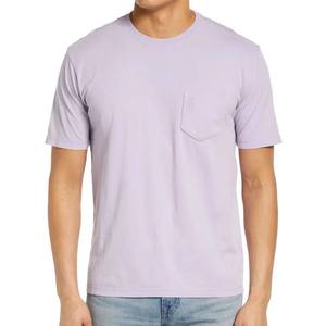 เสื้อยืดผู้ชายสามส่วนแบบมีกระเป๋า, เสื้อยืดผู้ชายมีกระเป๋าแบบตัวอักษรผสมสามกระเป๋า - Product Image 5