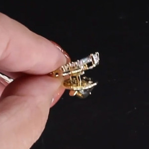 Wholesale Women Bridal Crystal Rhinestone Wedding Party Gold <b>Brooch</b> 4 Leaf Clover <b>Pins</b> - Product Image 6