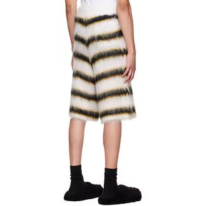 Shorts en mohair tendance pour hommes, vêtements décontractés de luxe en tissu, mélange de laine doux, léger, vêtements d'été - Product Image 2