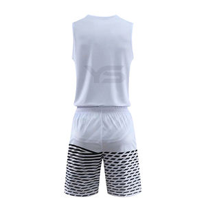 Conjunto de Uniforme de Baloncesto Personalizado, Traje de Entrenamiento Unisex con Camisa Estampada y Pantalones Cortos, Ropa Deportiva Juvenil, Técnica de Sublimación de Pakistán - Product Image 3
