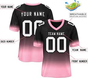Maillot de sport de club de football américain respirant à séchage rapide Polyester Mesh Team Logo Sublimation Print Plus Size Streetwear - Product Image 6
