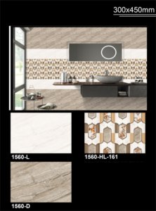 Best Quality Flower Digitality <b>Print</b> 300x450 mm Ceramic Digital <b>Wall</b> Tiles Decorative Design <b>Wall</b> Tile <b>for</b> Bathroom and Kitchen - Product Image 3