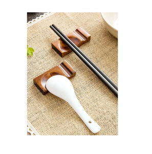 Utensilios de cocina de madera, utensilios de cocina con soporte para cuchara y pulido brillante hecho a mano con cuchara para servir en la mesa de los restaurantes - Product Image 5