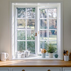 Fenêtre de sécurité pliante de cuisine en aluminium de style coulissant Anti-voleur anodisé surface finie enduite de poudre porte enduite de poudre - Product Image 1