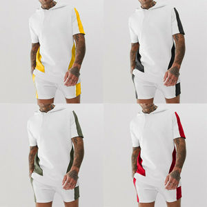 Summer Casual Cotton <b>Men</b> <b>Designer</b> Embroidery Printing Custom Logo Tee <b>T</b> <b>Shirt</b> <b>Shorts</b> Two Piece <b>Men</b> <b>Short</b> <b>Set</b> - Product Image 2