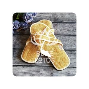 Offre Spéciale Blue Lotus 2025 Loofah Slipper Texture naturelle douce pour un massage doux des pieds - Product Image 1