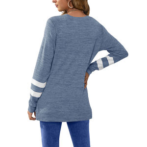 ¡Novedad de 2024! Sudadera de cuello redondo con logotipo personalizado, ropa de invierno de manga larga de gran tamaño para mujer, con servicio OEM insignia, letra frontal - Product Image 4