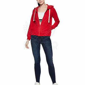 2025 femmes fermeture éclair à capuche décontracté léger avec fermeture éclair avant et poches femmes sweats à capuche - Product Image 4