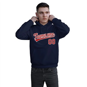 Sweat à capuche d'équipe personnalisé en sergé Nom et numéro personnalisés Sweat-shirt pour équipes sportives, fans et vêtements décontractés - Product Image 3