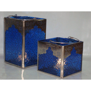 Black Designer <b>Lanterns</b> with Clear Glass Panels, Perfect for Home Decor, Parties and Events Vintage Metal and Glass <b>Lantern</b> - Product Image 5