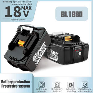 Аккумуляторная батарея MAK BL1860, 18В, 6.0Ач, LXT, высокой емкости, перезаряжаемая, с защитой BMS, выход USB, светодиодный индикатор - Product Image 2