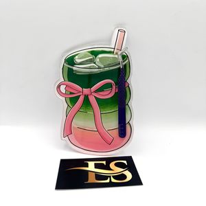 Iced Strawberry Matcha Acrylic <b>Magnetic</b> Lash <b>Tiles</b> for Eyelash Extension Tweezer Private Label Sustainable Cup Lash <b>Tile</b> - Product Image 6