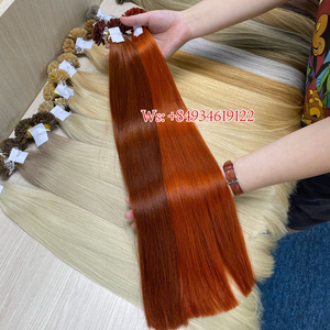 Vente en gros 100% Extensions de cheveux à pointe plate en kératine naturelle 100% Extensions de cheveux Remy humains droits naturels de haute qualité Cabello - Product Image 2