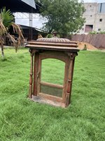 Antique Vintage indien en bois Mandir Home Decor Temple autel sanctuaire pour hindou pour cadeaux de pendaison de crémaillère/cadres de miroir