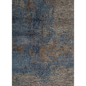 Alfombra Rectangular Kavi Hecha a Mano con Lana, Bambú y Seda, Diseño Abstracto Beige Marrón Afterglow, para Pasillo, Modelo Eskm-02 - Product Image 3