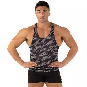 Ten Top Débardeurs de sport pour hommes 67% Polyester 33% Coton Tissu Uni Coton Singlet - Product Image 4
