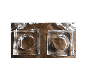 Anillos de Servilleta Acrílicos Ecológicos para Decoración de Escritorio y Mesa, Forma Redonda Moderna para Regalos - Product Image 1