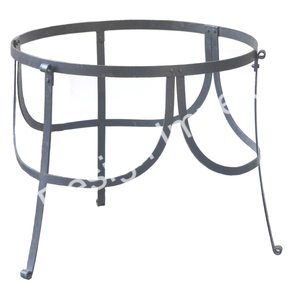Grand support de foyer affichage de pelouse de jardin grand support de bol de feu de joie support de feu Kadai matériel fer rustique - Product Image 1