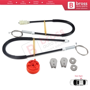 Kit de réparation de lève-vitre électrique arrière droit BWR592 pour C3 Pluriel MK1 Cabriolet 2003-2010 9643071180 - Product Image 2