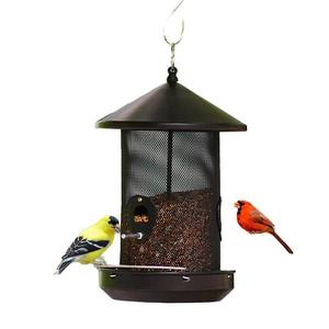 Mangeoire à oiseaux moderne en métal à énergie solaire pour la ferme Printemps Été Automne Intérieur Cuisine Décoration suspendue - Product Image 3