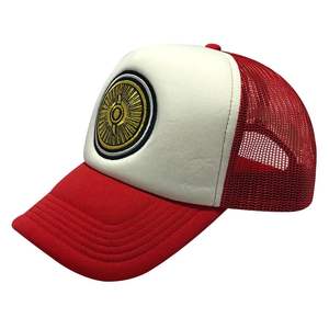 Personnalisation populaire en petites séries de casquettes de camionneur en cuir PU unisexe avec motif de flamme - Product Image 2
