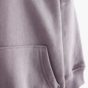 2025 gros enfants automne brodé délavé à la pierre fermeture éclair couleur unie sweat à capuche de sport pour garçons et filles coton polaire - Product Image 6