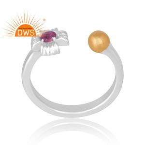 Anillo de piedras preciosas de rubí Natural de Plata de Ley 925 más vendido, joyería personalizada para mujer, regalo para ella - Product Image 1