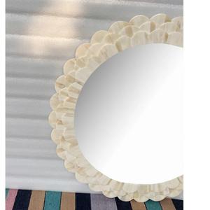Designer <b>Flower</b> Pattern Bone Inlay <b>Mirror</b> Stylish Decorative Wall Accent Adds Charm And Sophistication To Any Space From India - Product Image 3