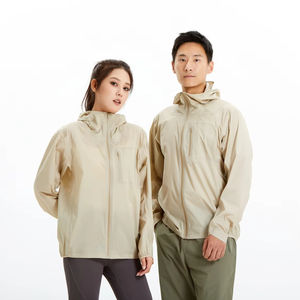 Veste coupe-vent unisexe polyvalente à capuche, technologie 3-en-1, imperméable, anti-taches d'huile, respirante, fermeture éclair sur le devant, logo, pour les promenades en ville - Product Image 1