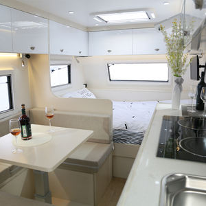 2025 Kinlife 19ft luxe HK voyage remorque tout-terrain camping-car RV intérieur moderne léger 4 couchages pour les <span class=keywords><strong>voyages</strong></span> sur la route - Product Image 5