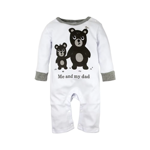 Venta caliente bebé niña niño mamelucos manga larga 100% algodón estampado de dibujos animados ropa - Product Image 3