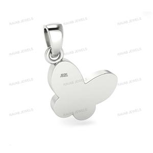 Haute qualité 925 argent Sterling indien personnalisé papillon pendentif élégant résine cendres mémorial cadeau bijoux trouver des composants - Product Image 5
