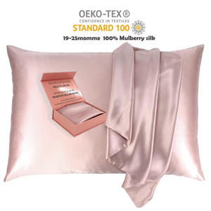 Vente en gros 100% soie de mûrier biologique 16mm taie d'oreiller taie d'oreiller en soie de luxe taie d'oreiller en soie pure - Product Image 2