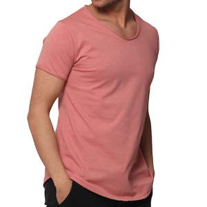 T-shirt de sport pour homme en coton 100% avec effet délavé, coupe ajustée, personnalisable avec logo imprimé, vente en gros, nouveau design - Product Image 1