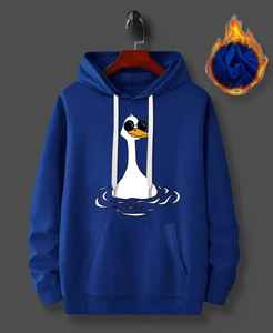 Sweat à capuche pour homme de qualité supérieure, ultra confortable et douillet, 100% coton, uni, teint et brodé avec impression numérique pour l'hiver - Product Image 4