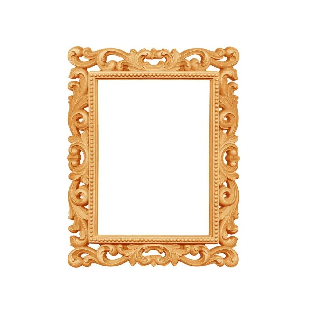 Wholesale Supplier Living Room Decor Wood Hand Carved Mirror Frame Wooden Wall Mandala with Mirror at Low Price