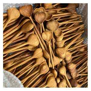 Juego de cucharas de madera hechas a mano de Vietnam Material de madera natural Ideal para cocina casera y uso en restaurantes de larga duración y seguro - Product Image 3