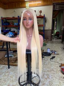 Peluca de cabello humano al por mayor Ombre negro Rubio hueso recto 30 pulgadas Peluca de cabello humano vietnamita cabello humano real - Product Image 6