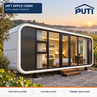 Cabane Apple préfabriquée moderne de 20 pieds avec vue panoramique pour observatoire, camping, astronomie, tourisme et escapades