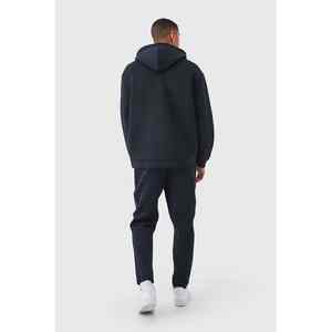 OEM personalizado pesado de algodón lavado con ácido de los hombres Sudadera con capucha pantalones de chándal Conjunto 2 piezas liso en blanco Vintage chándales - Product Image 6